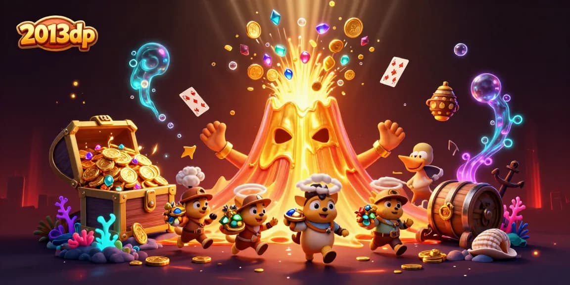 Experience jackpot wins with 2013dp's vibrant casino scene featuring treasure and excitement.