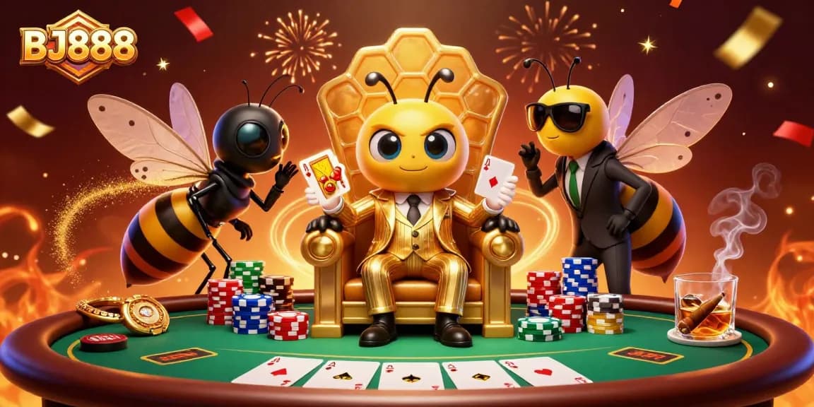 Experience thrilling gaming action at BJ888 casino with dynamic poker game elements and a vibrant atmosphere.