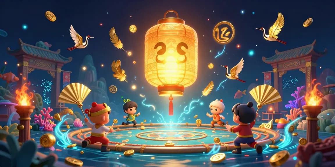 Bắn cá nk88 lively underwater arcade featuring glowing spirits and exciting gameplay elements.