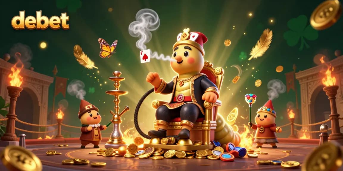 Engage with debet's vibrant 3D casino scene featuring enchanting characters and dynamic game elements.