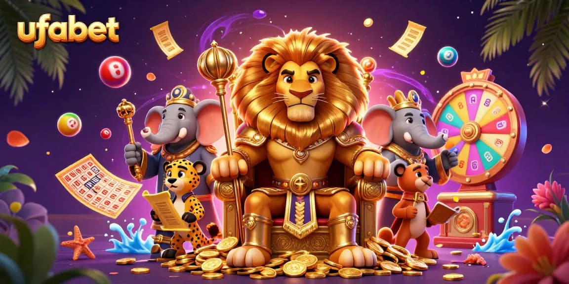 Bettors enjoy excitement with ufabet at a vibrant, dynamic casino scene filled with games and action.
