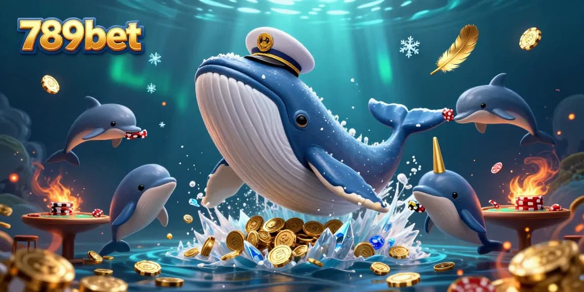 Experience dynamic gaming action with 789bet in this vibrant, animated underwater casino scene.