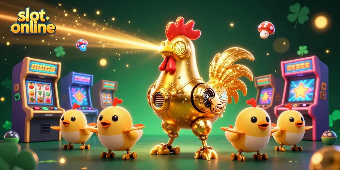 Putar slot online dengan robot ayam emas dan permainan slot yang menarik untuk kemenangan maksimal.
