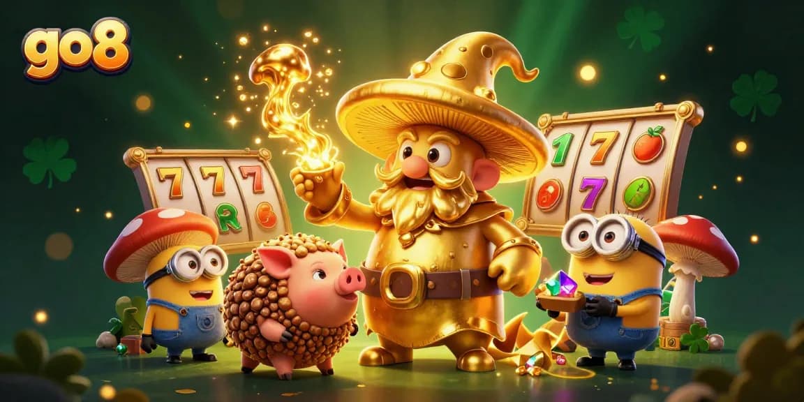 Experience the excitement at GO8 casino with vibrant slot games and golden treasures.