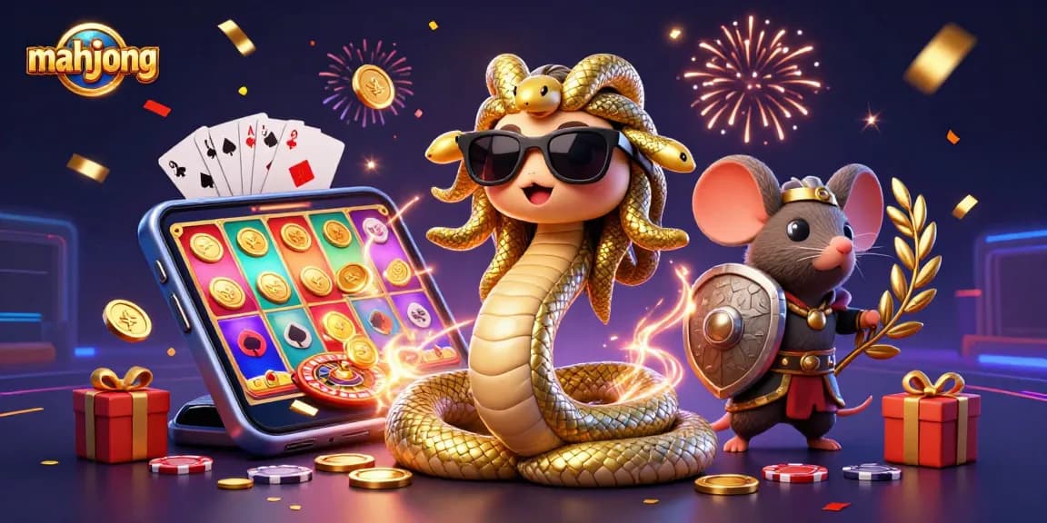 Play mahjong with animated characters, vibrant casino elements, and an engaging design.