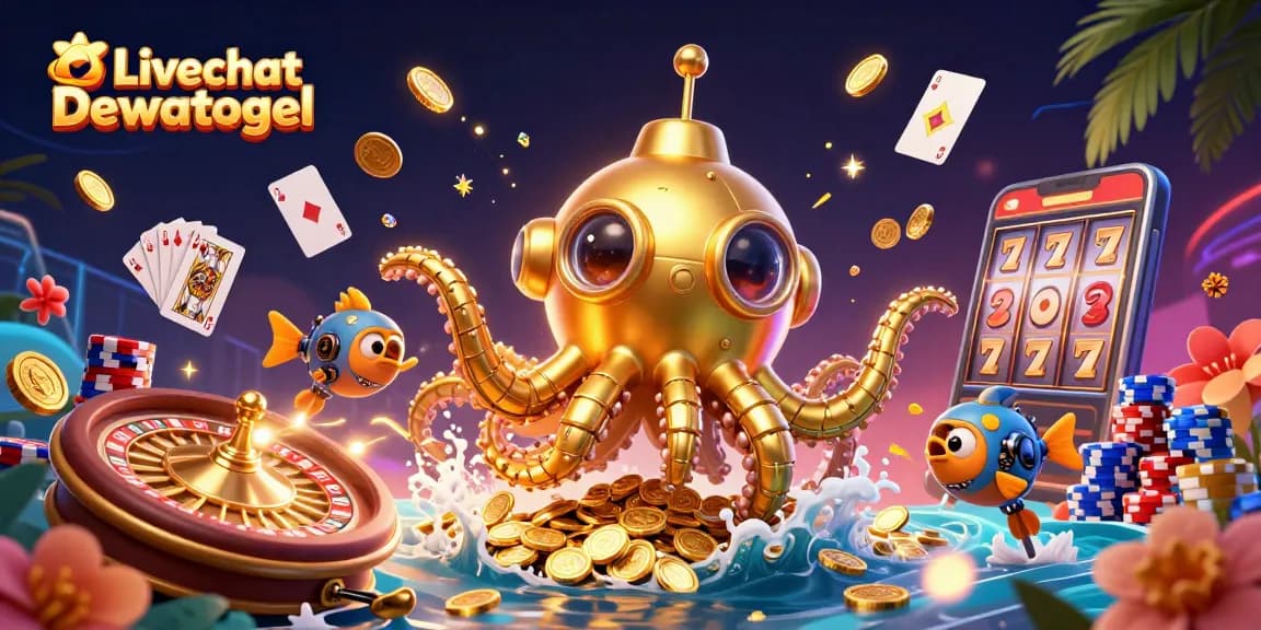 Engage with Livechat Dewatogel for real-time assistance in a vibrant casino world filled with treasures.