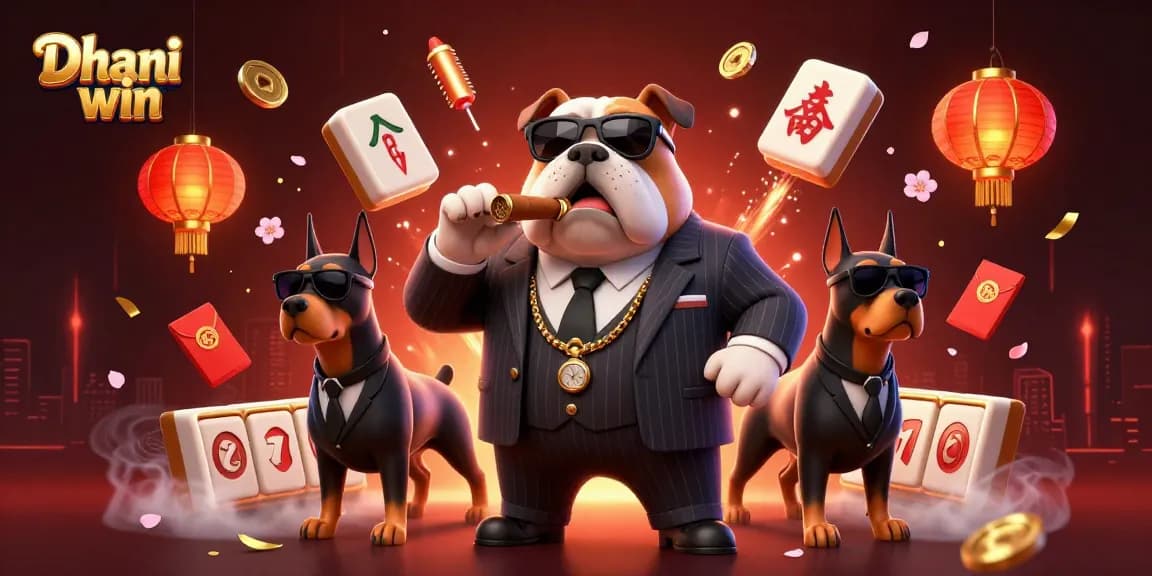Dhani win elevates your gaming experience with vibrant slot games and festive elements in a lively illustration.