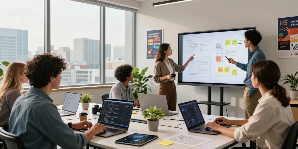 Team collaboration in a modern office featuring WPS Official Website software tools and vibrant teamwork.