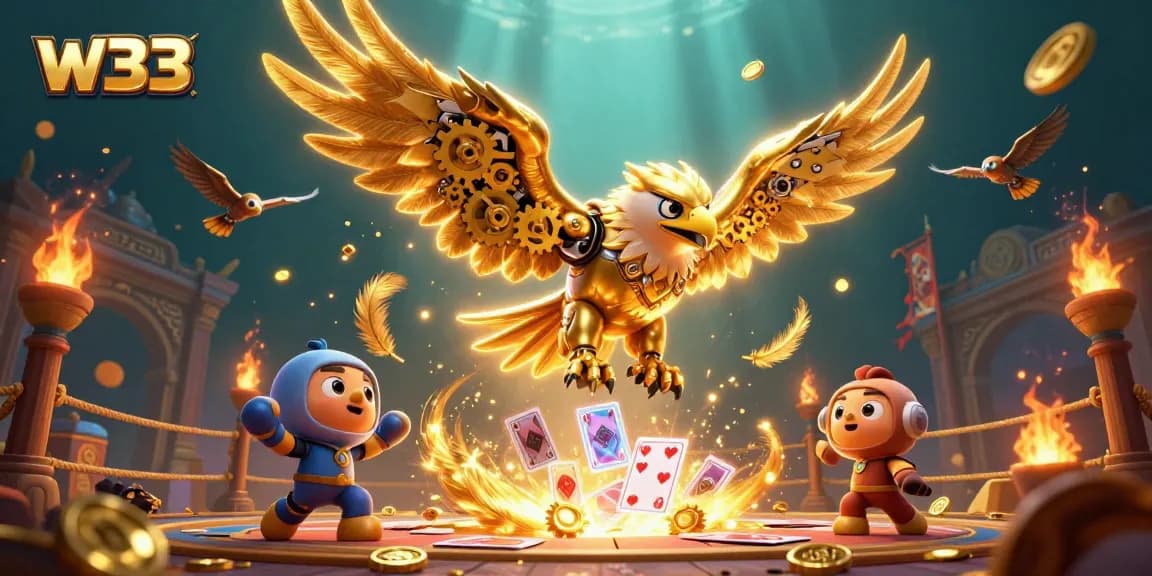 Experience thrilling gaming at w33 with vibrant casino elements and dynamic characters.