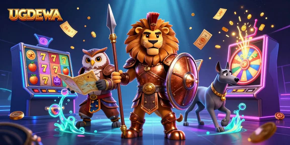 Experience engaging slot game action at UGDEWA with colorful reels and golden prizes.