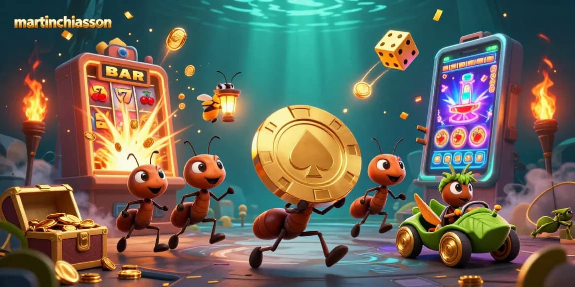 Martinchiasson engages players with a thrilling heist scene in 3D casino adventure.