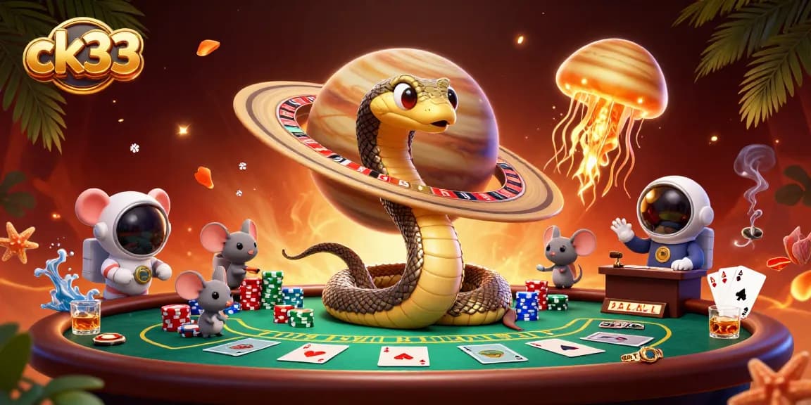 Engage in thrilling bets on ck33's roulette wheel with a cosmic twist featuring vibrant casino elements.