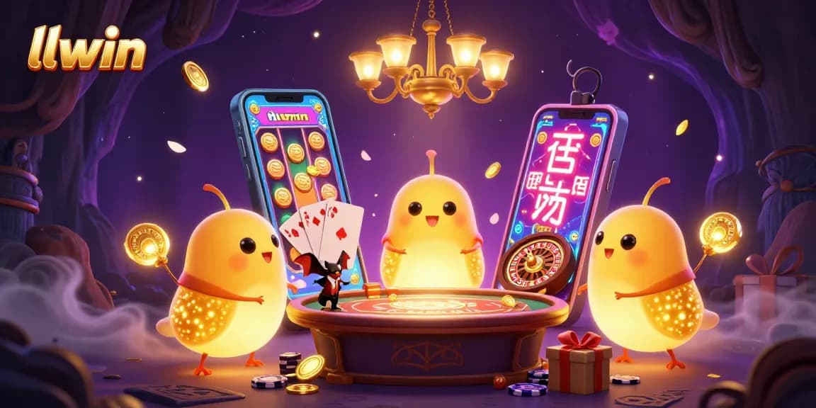 Join the action at llwin with glowworms lighting up the casino scene featuring slots, cards, and vibrant prizes!
