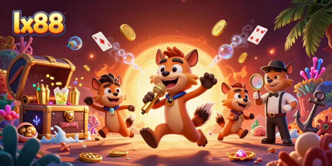 Experience the excitement of lx88 with hyenas running a fantasy casino club, featuring dynamic game elements.
