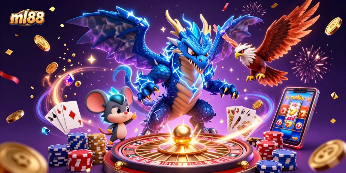 Experience thrilling gameplay at ml88 with dynamic casino elements and vibrant characters bursting with energy.