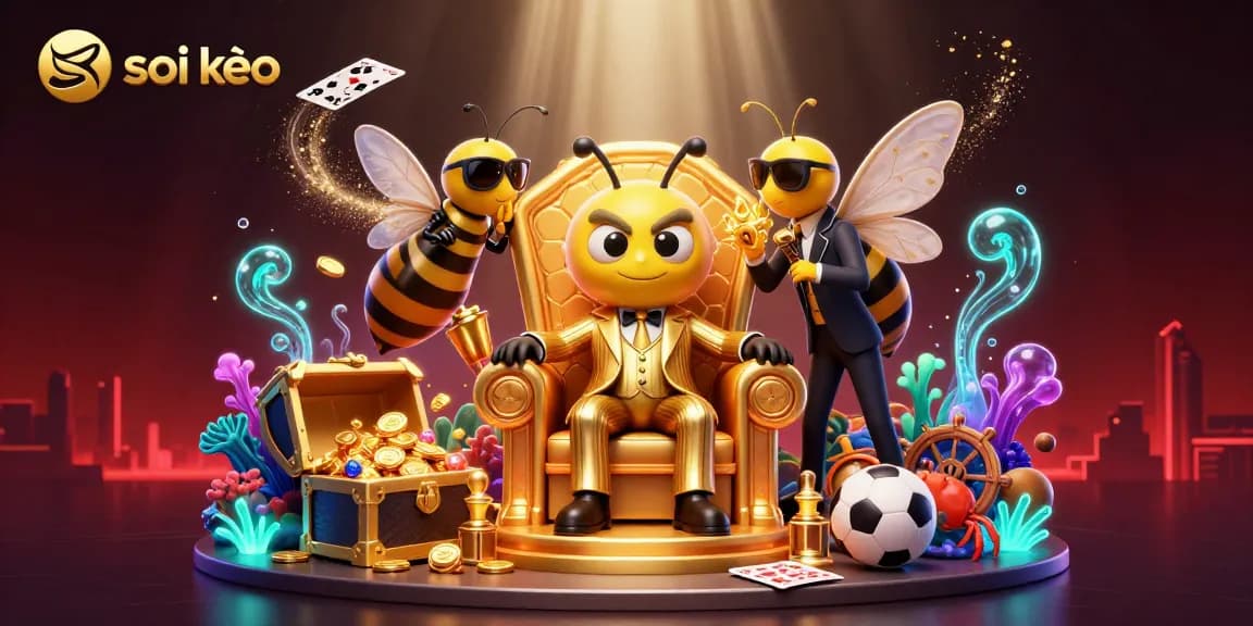 Bet on soi kèo with a captivating 3D illustration of a mob boss surrounded by sports betting elements.
