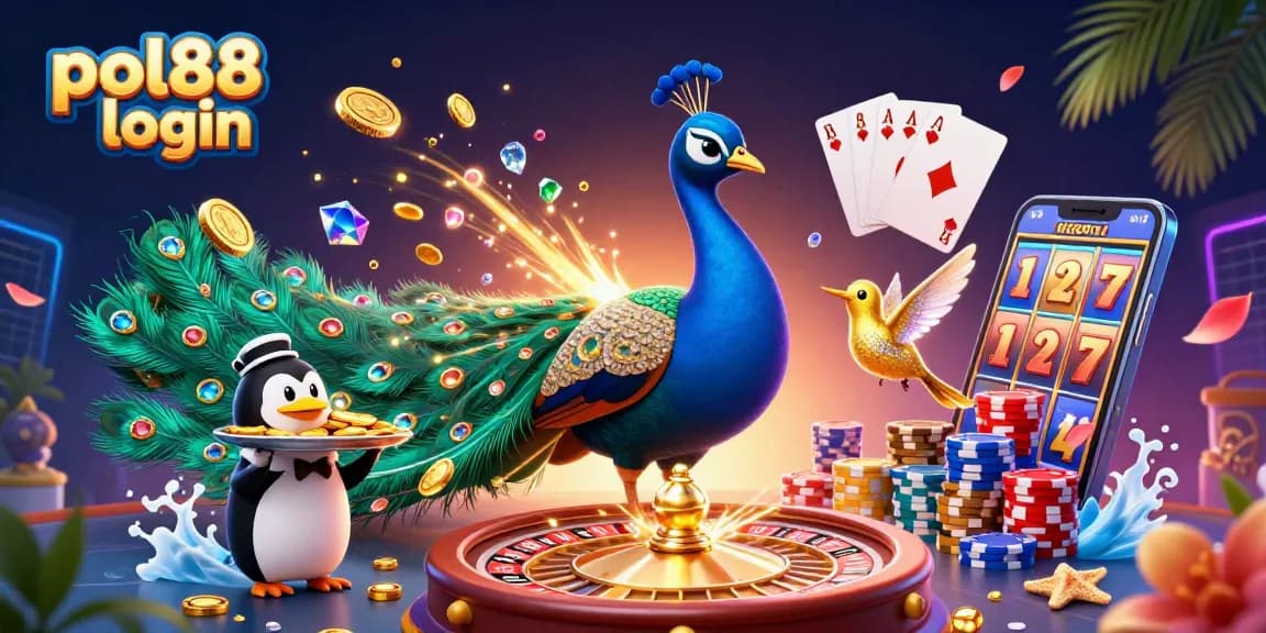 pol88 login sambil bermain slot dengan detail 3D, gambar kasino yang menarik