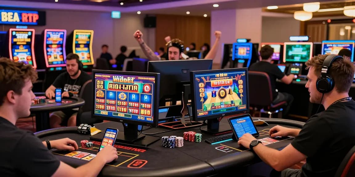 Exciting gameplay at credit card casinos for UK players at https://eatm.org.uk/ showcasing diverse gaming experiences and vibrant atmosphere.