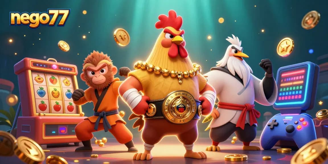 Experience winning with nego77 while enjoying vibrant slot games featuring unique characters and dynamic casino elements.