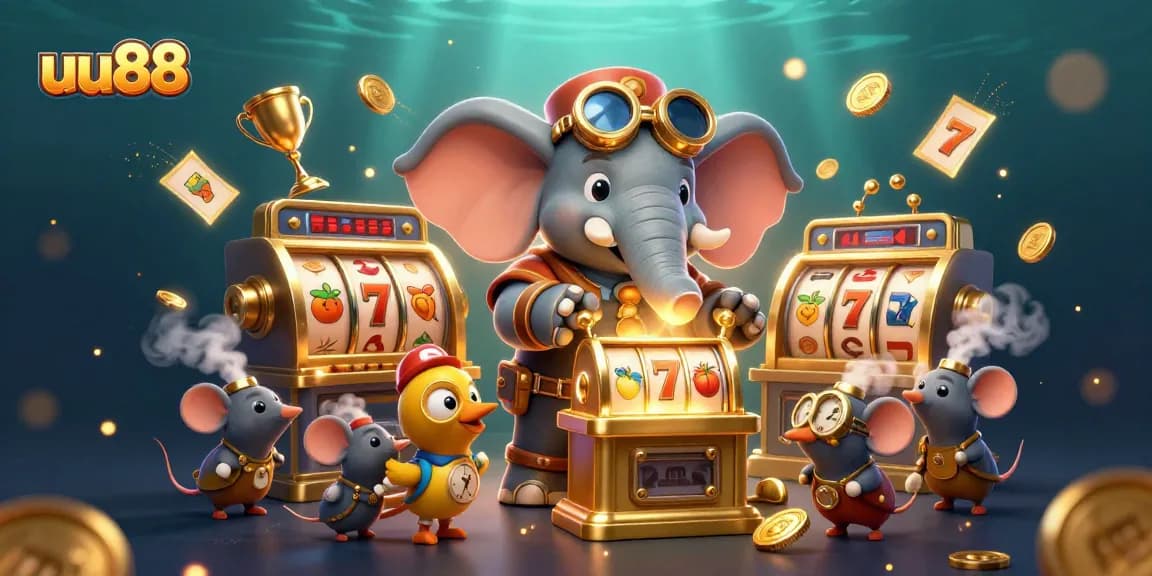 Engage in thrilling gameplay at uu88 with dynamic slot machines, playful characters, and golden rewards.