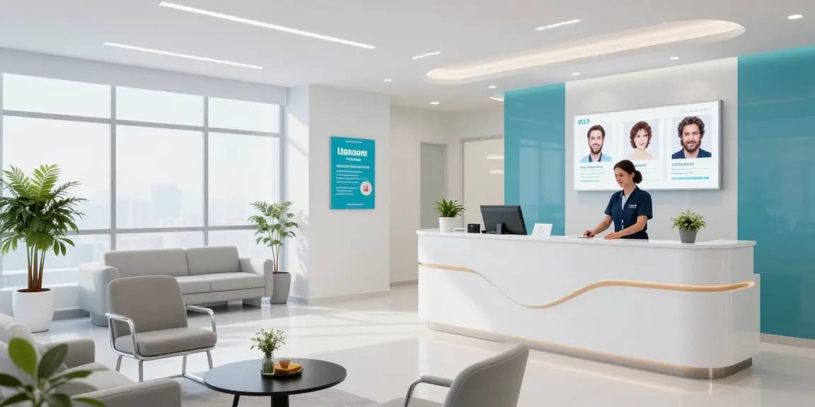 "Hair transplant turkey consultation in a modern healthcare clinic with compassionate staff."