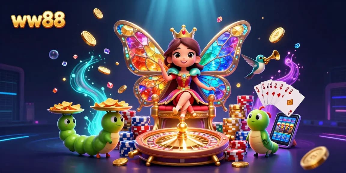 Experience thrilling gameplay at ww88 with vibrant casino elements and enchanting characters.