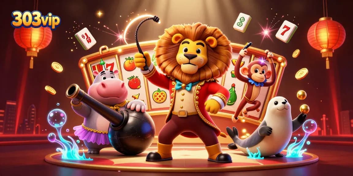 Experience thrilling wins at 303vip with vibrant slot games and lively character action.