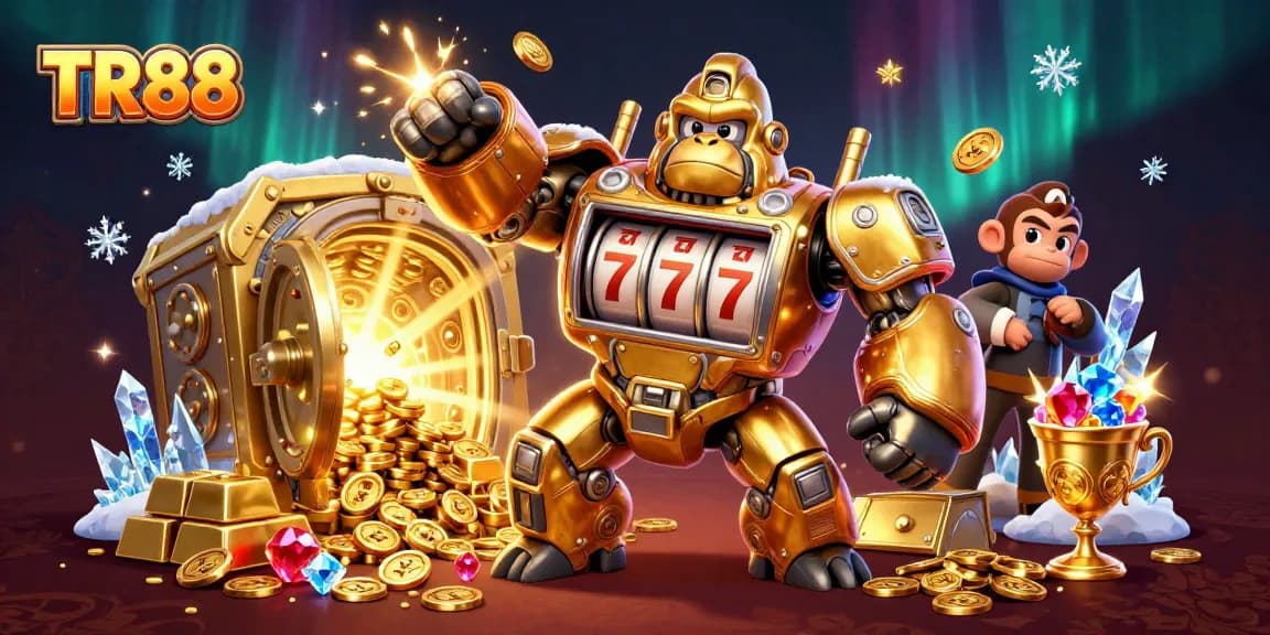 Experience thrilling wins with TR88 in this dynamic, ultra-detailed casino illustration.
