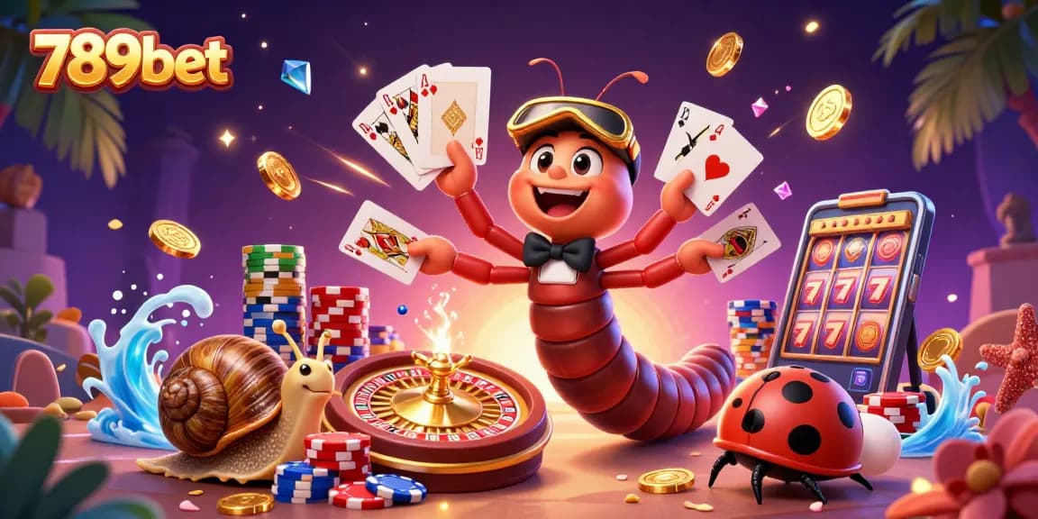 Experience exciting gameplay with 789bet, featuring a lively 3D casino scene with dealers and vibrant game elements.