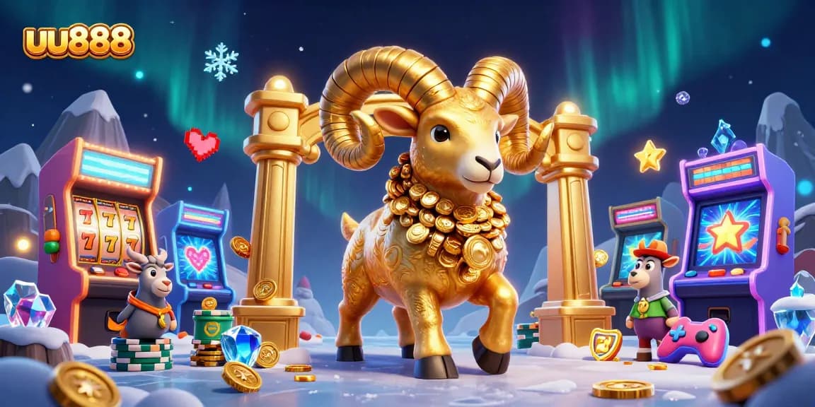 Experience thrilling wins with uu888's vibrant casino illustration showcasing slot games and excitement.