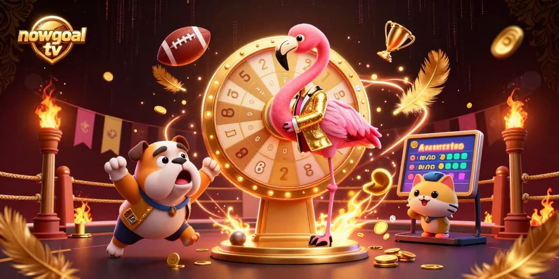 Experience the excitement of betting with nowgoal tv as the flamingo hosts a lively game show.