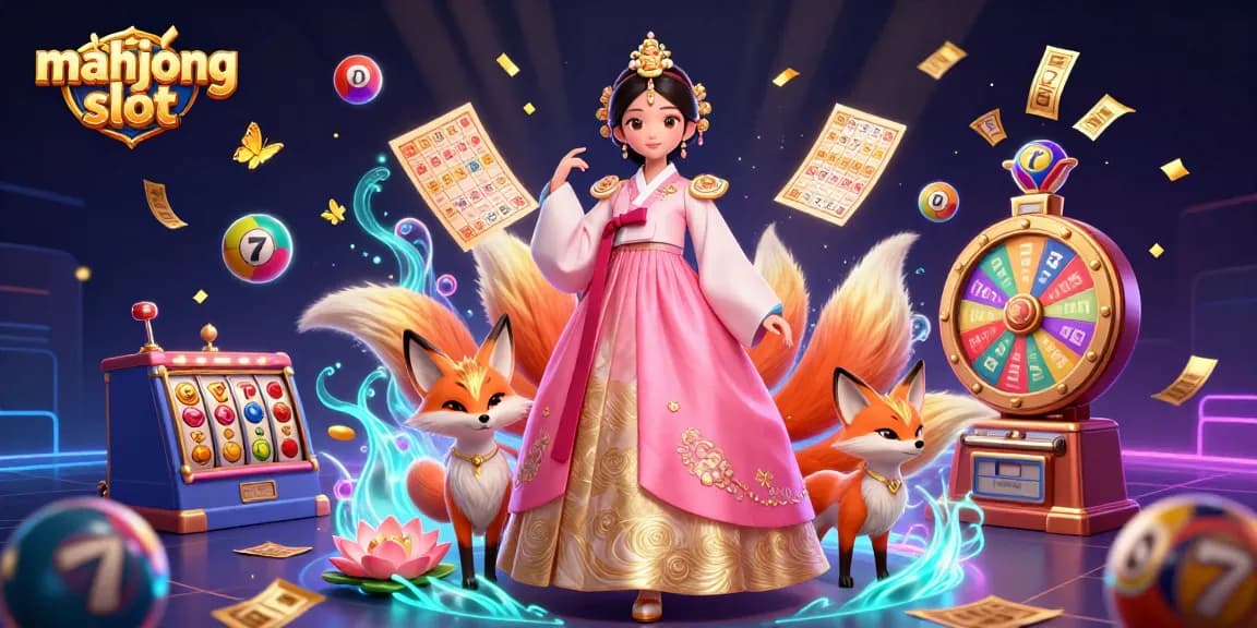 Engage in thrilling mahjong slot action with vibrant characters and dynamic casino elements.