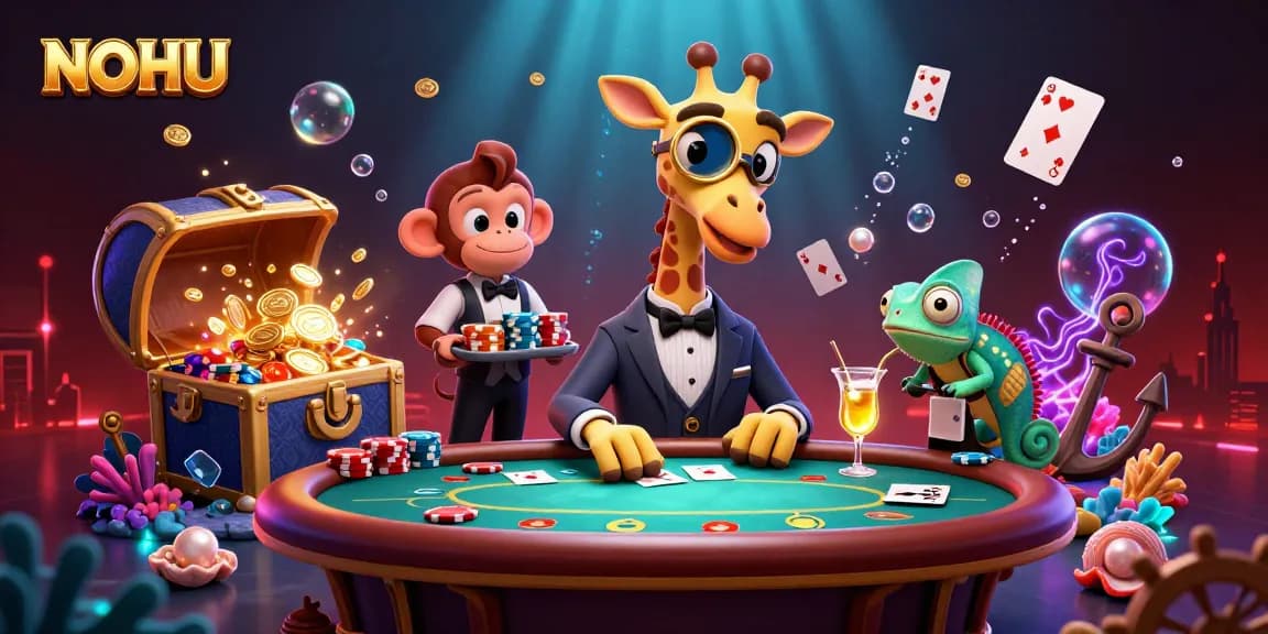 Experience the excitement of NOHU casino with high-roller elements and dynamic poker action.