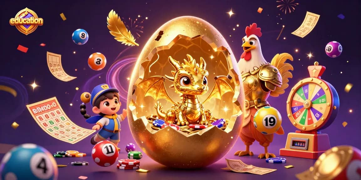 Experience the excitement of education in gambling with vibrant golden symbols and dynamic game elements.