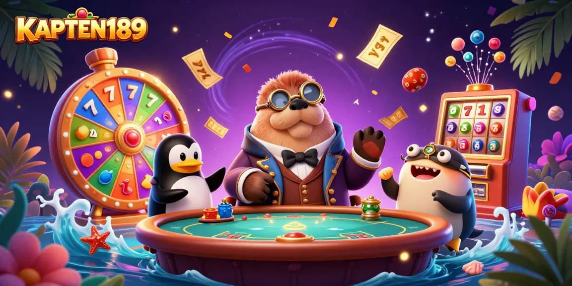 KAPTEN189 menghadirkan keseruan permainan slot dengan karakter lucu di bawah laut dan elemen keuangan yang menarik.