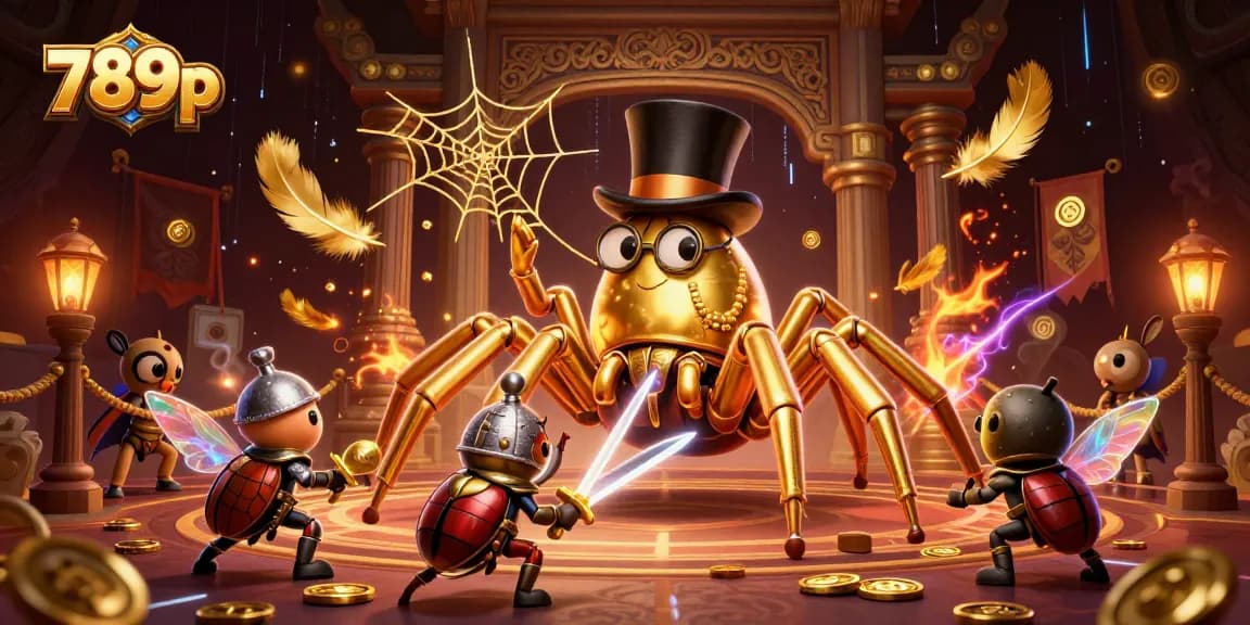 Engage with thrilling slot action at 789p through a vibrant casino adventure scene featuring unique characters.