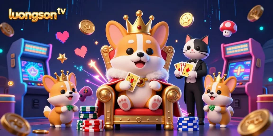 Experience the thrill of live sports betting with luongson tv showcasing vibrant characters and gaming elements.