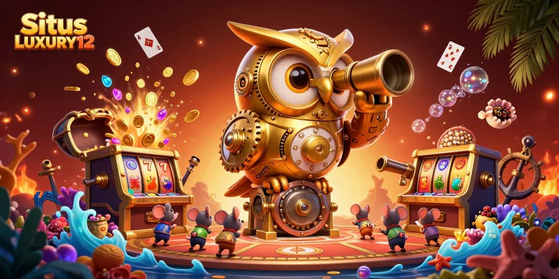 Situs LUXURY12 menghadirkan petualangan slot yang mendebarkan dengan pemandangan kasino penuh warna dan elemen menarik.
