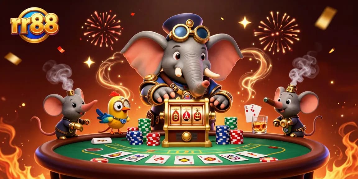 Experience the excitement of rr88 with interactive gaming at a vibrant casino scene.