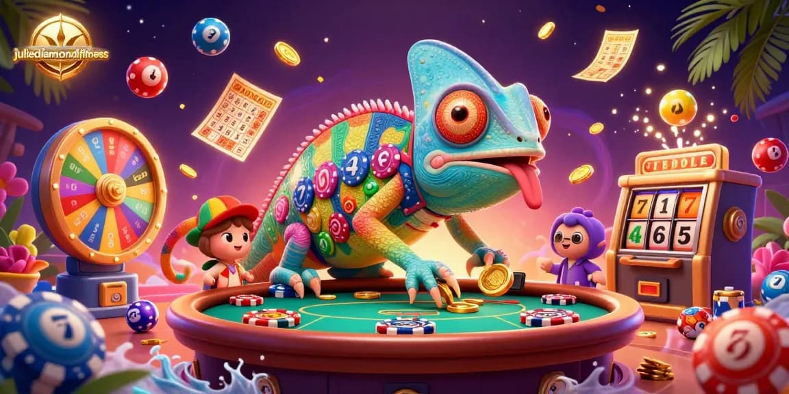 Engage in exhilarating casino adventures with juliediamondfitness, featuring colorful lottery balls and dynamic prizes.