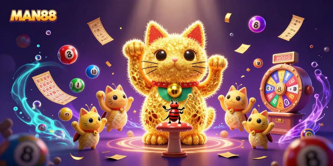 Engage with MAN88's thrilling casino experience through an enchanting illustration.