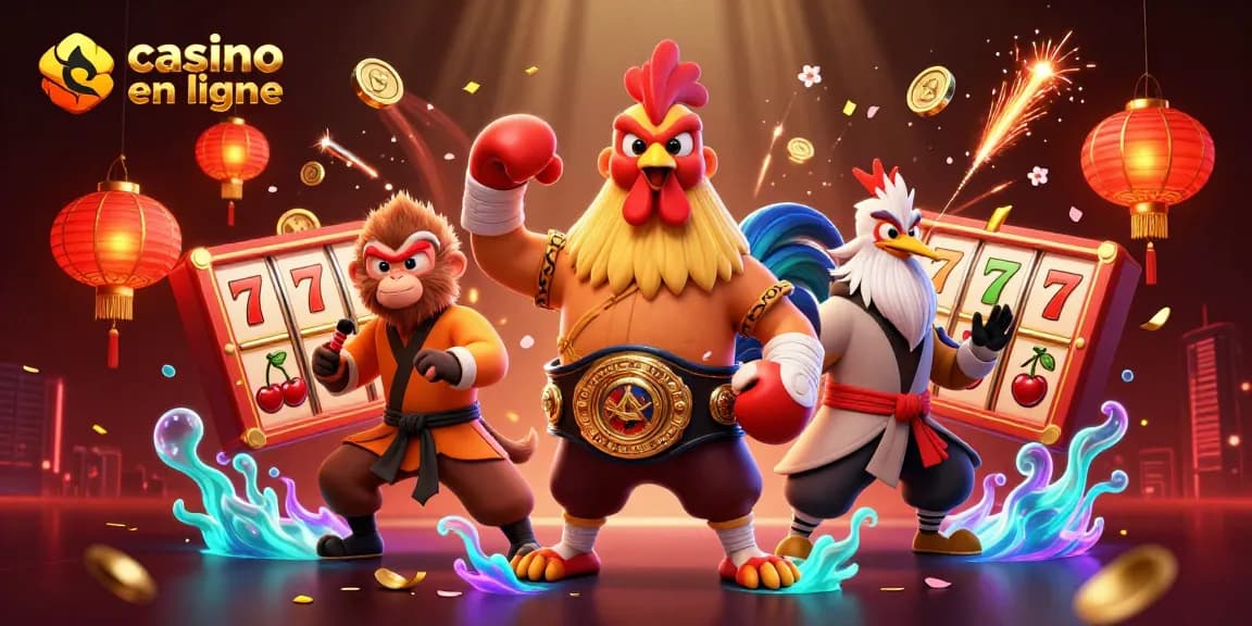 Jouer sur un casino en ligne avec un poulet Muay Thai, un singe Shaolin et une grue.