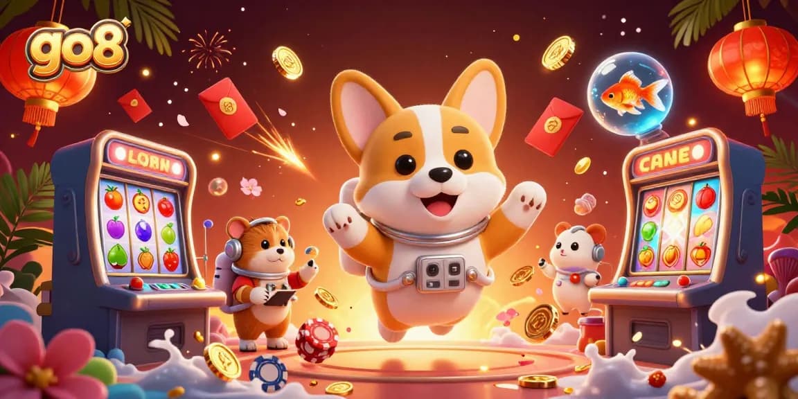 Experience thrilling adventures while playing at go8, featuring vibrant casino animations and exciting gaming elements.