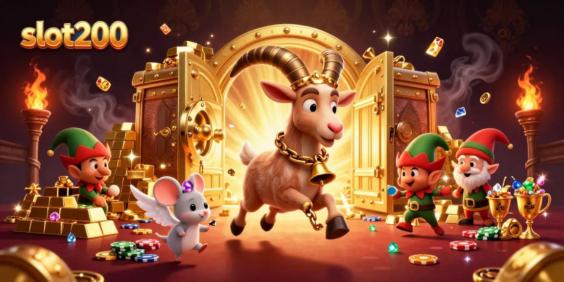 Menangkan permainan di slot200 dengan karakter unik penuh harta dan keseruan kasino.