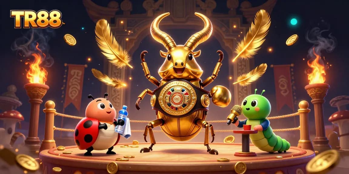 Experience the thrilling action at TR88 with the Golden Stag Beetle boxing champion defending its title!