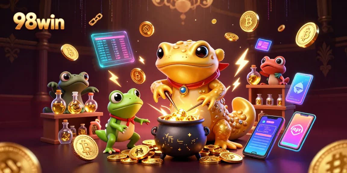 Transform your winnings at 98win: Encounter a magical casino realm with gold and crypto wonders.
