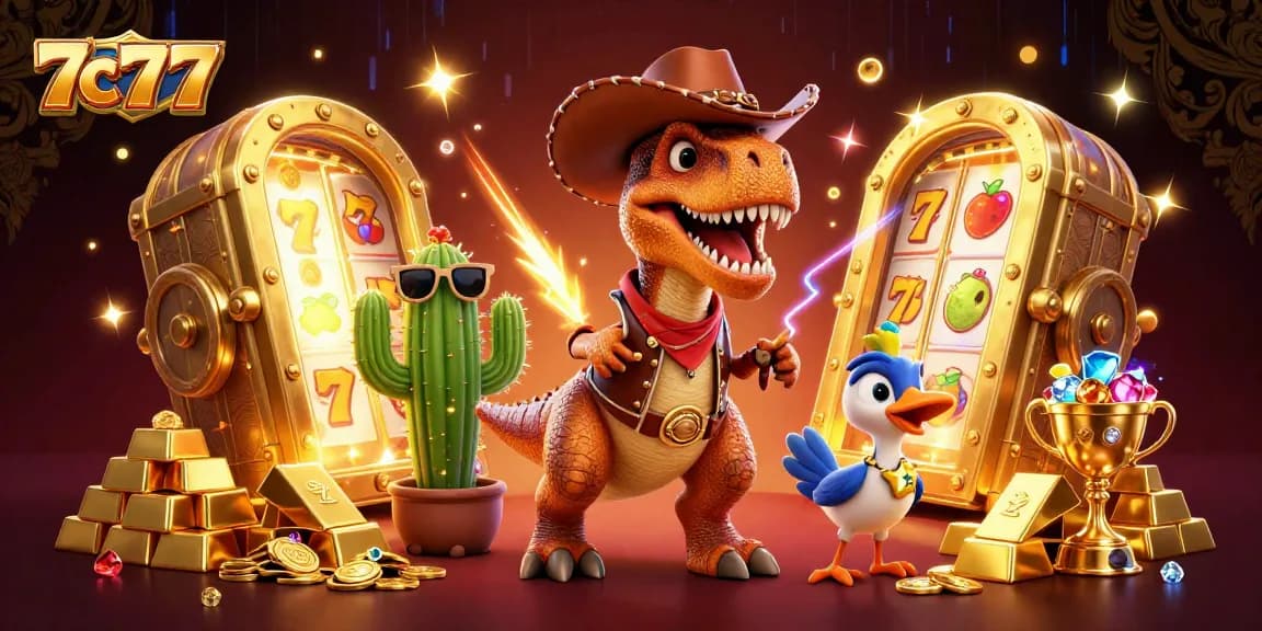 Experience the excitement of 7c777 slots with colorful characters and treasures galore.