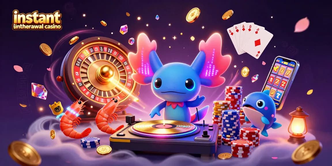 Experience the instant withdrawal casino excitement with vibrant 3D characters and dynamic gaming elements.
