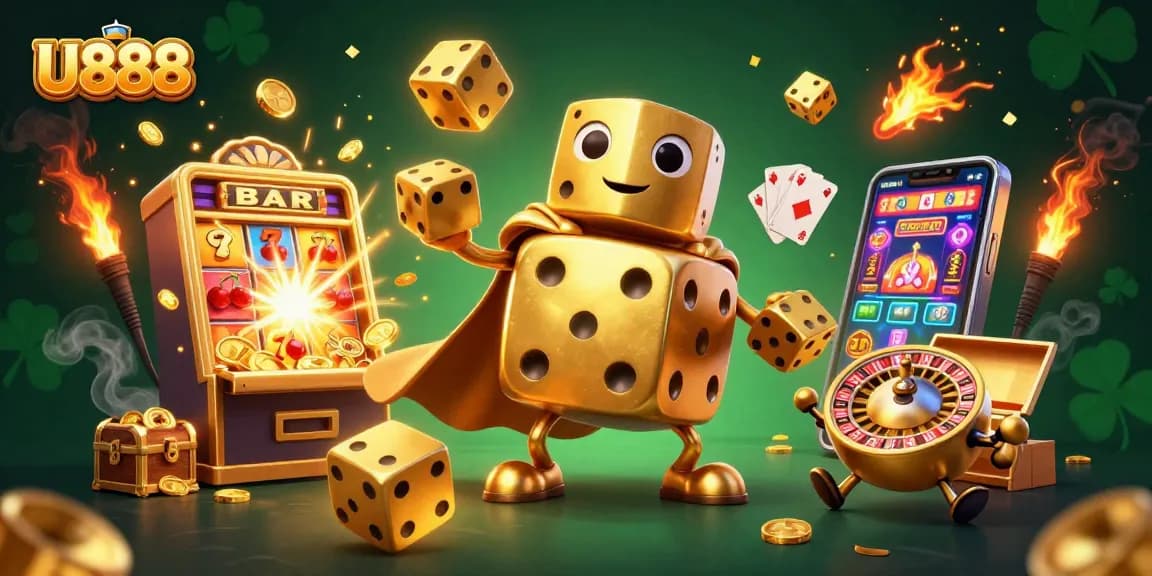 Experience thrilling games at U888 with golden dice and jackpot excitement.