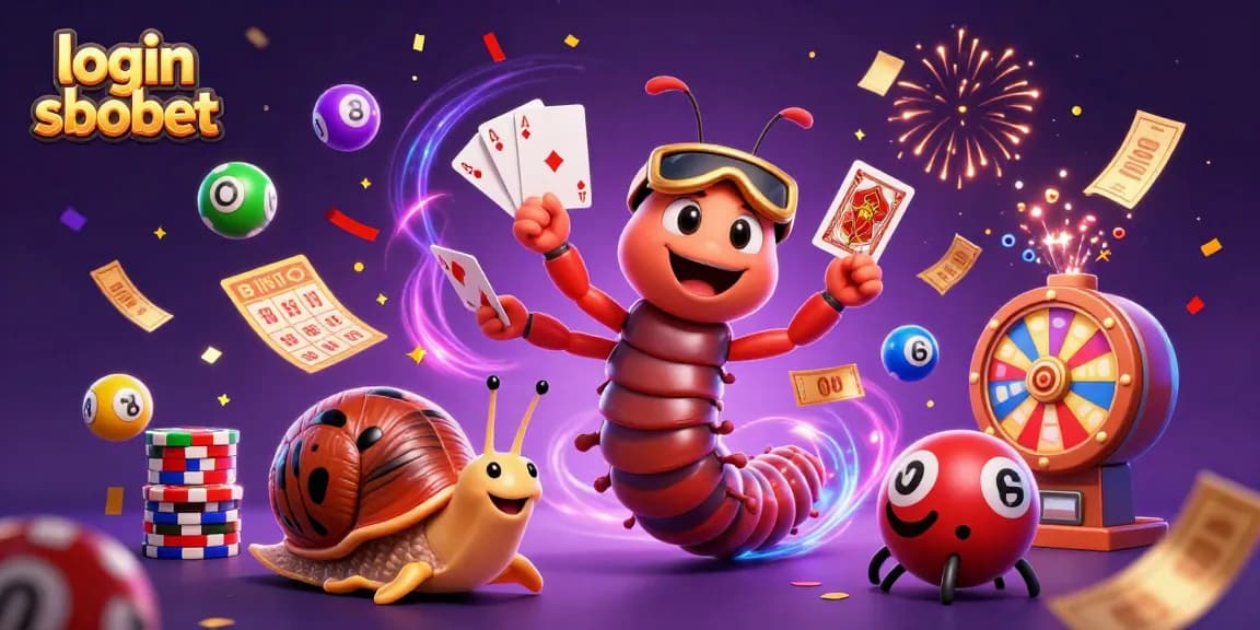 Experience the thrill of login sbobet with dynamic 3D characters in a vibrant gambling scene.